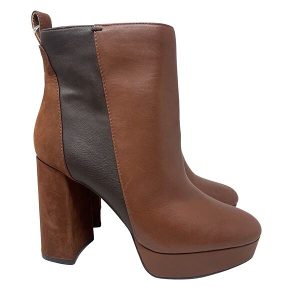 Vince Camuto Shoes - Vince Camuto Gripaula Boots Womens Size 9.5 Brown Side Zip Booties MRSP $129